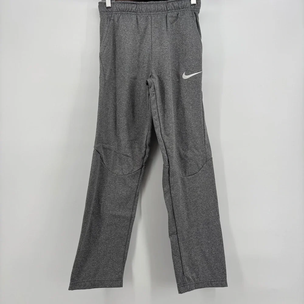 Nike Sweatpants‎ Kids XL Gray Excellent Dri-FIT Fleece Athletic Joggers